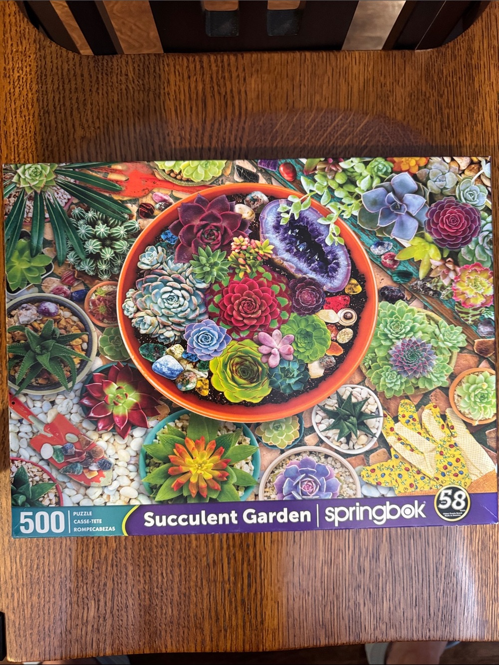 500 piece Springbok “Succulent Garden” jigsaw puzzle